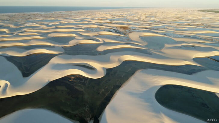 Patterns caused by water in The Lencois Maranhenses National Park, Brazil