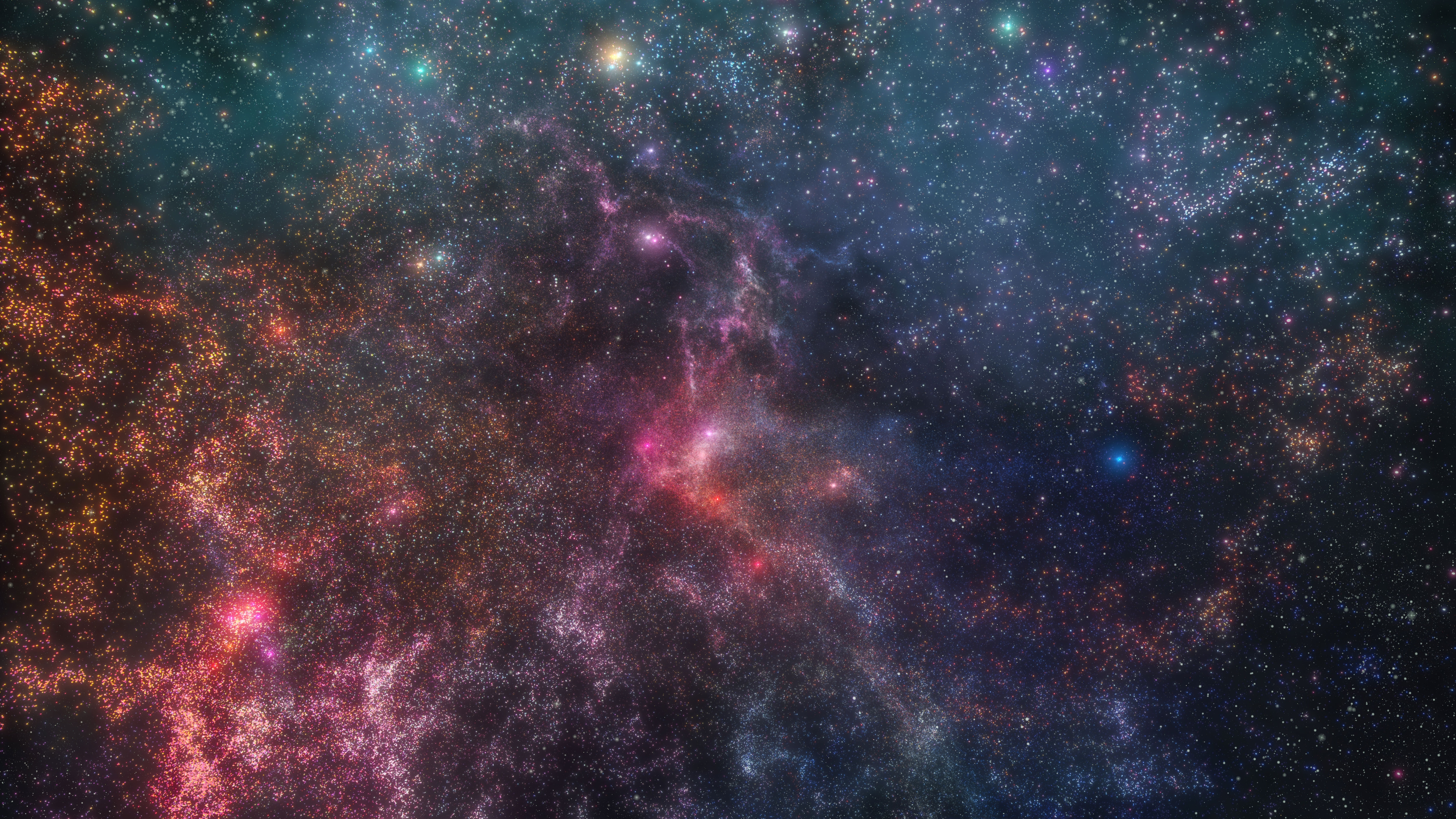 Abstract colourful nebula 